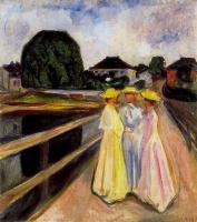 Munch, Edvard - Three Girls on the Jetty